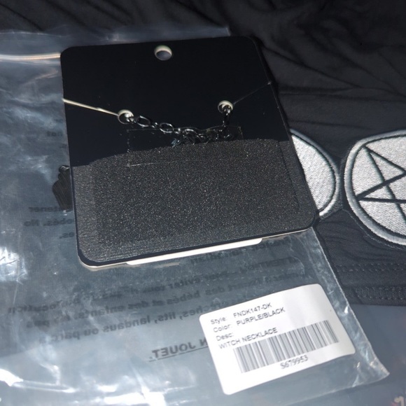 NIP Dolls Kill enameled “Witch,” necklace - Picture 3 of 3